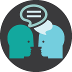 icon of two people talking
